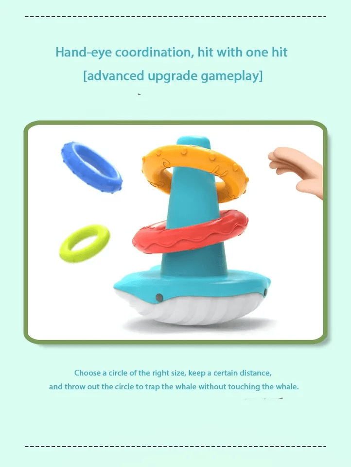 Rainbow Stacking Rings Sensory Montessori Toy online toy store product in Kuwait