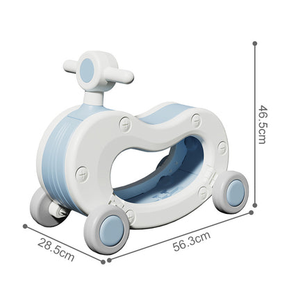 2 IN 1 KIDS RIDE ON CAR TOY -Blue