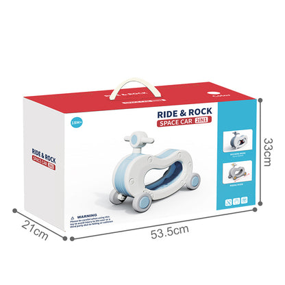 2 IN 1 KIDS RIDE ON CAR TOY -Blue