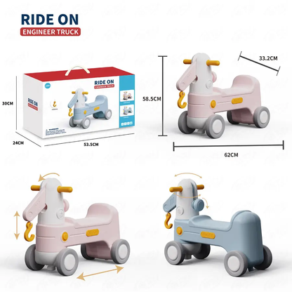 RIDE ON ENGINEER TRUCK-Pink