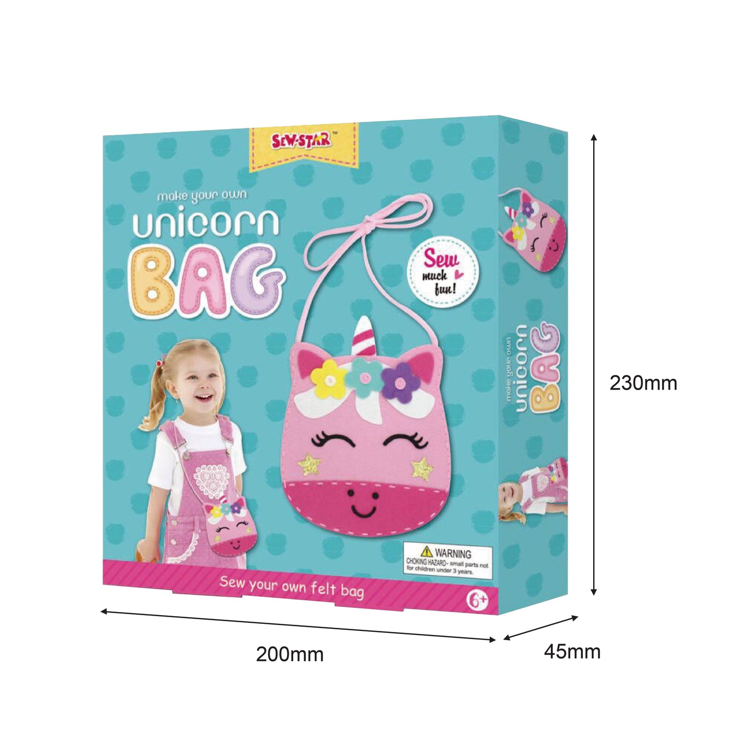 Unicorn Felt Bag Kit