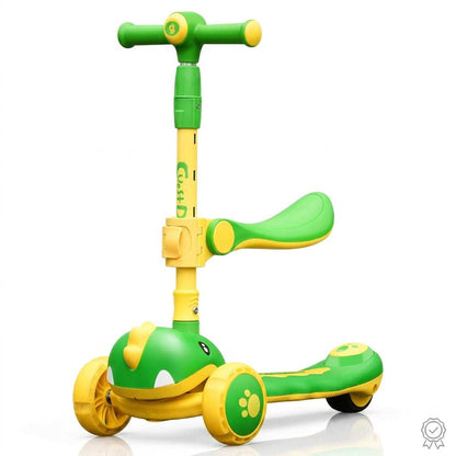 Kids Scooter for Boys & Girls – Green 3 Wheel Adjustable Scooter product details in Kuwait