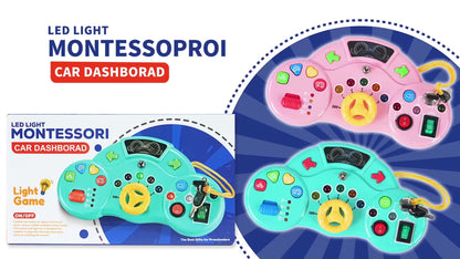 Montess Ori Handle Baby Game With Sounds And Lights - Green