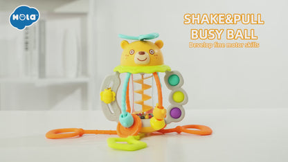 Shake & Pull Busy Ball Toy with Lights Learning for Toddlers