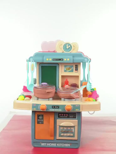 Kitchen Play Set 2 in 1 For Kids - Pink