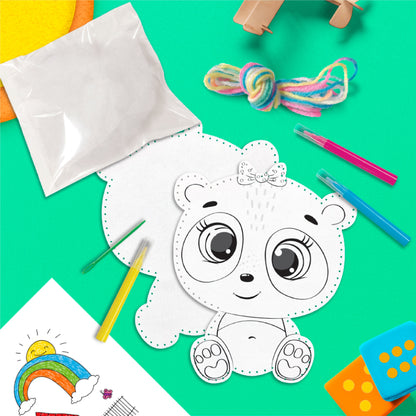 Degradable Felt Diy Animal Doll Kit-Panda - #toys for girls Kuwait# - #toys for girls 5 years old Kuwait# - #toys for girls 6 years old Kuwait# - #toys for girls 7 years old Kuwait#