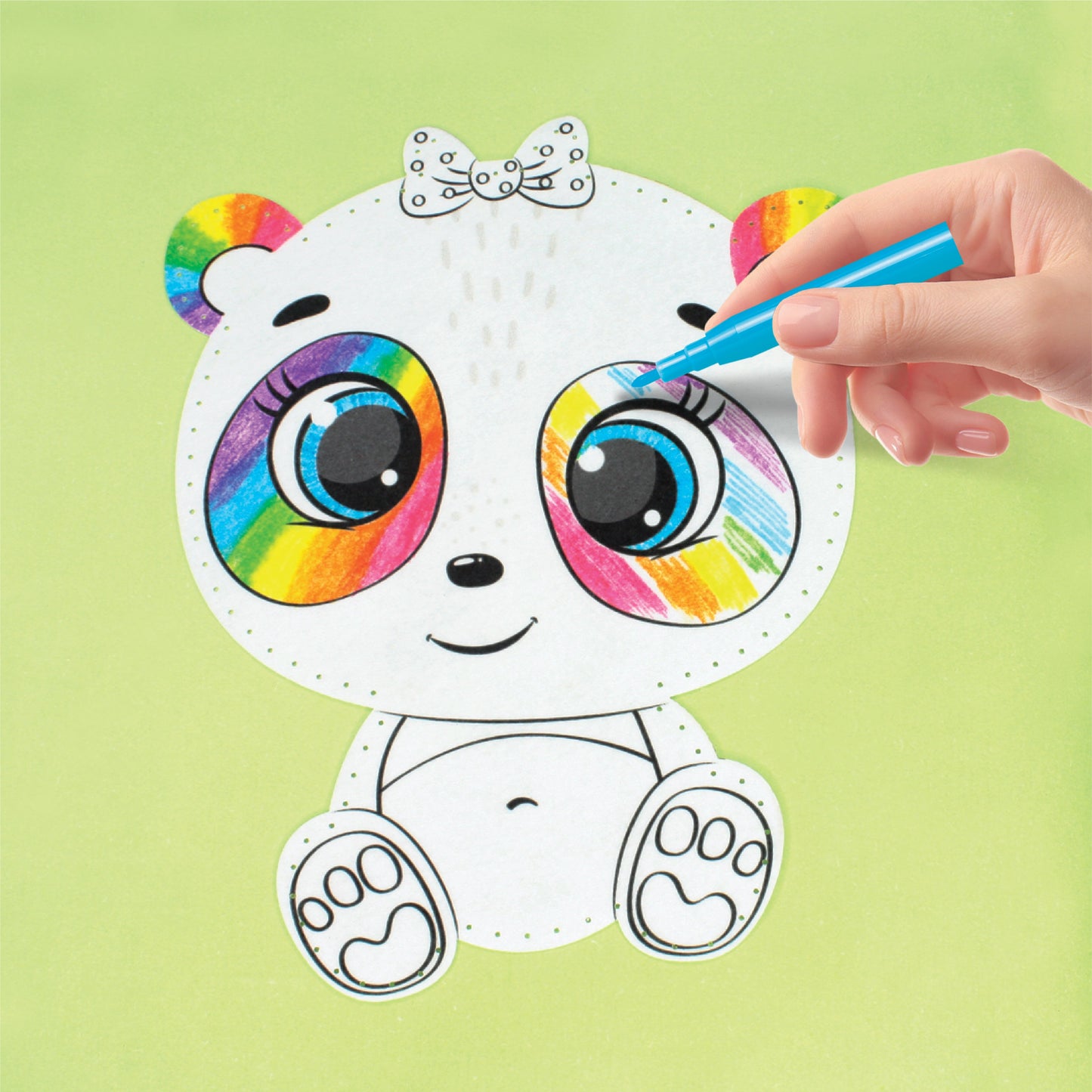 Degradable Felt Diy Animal Doll Kit-Panda - #toys for girls Kuwait# - #toys for girls 5 years old Kuwait# - #toys for girls 6 years old Kuwait# - #toys for girls 7 years old Kuwait#