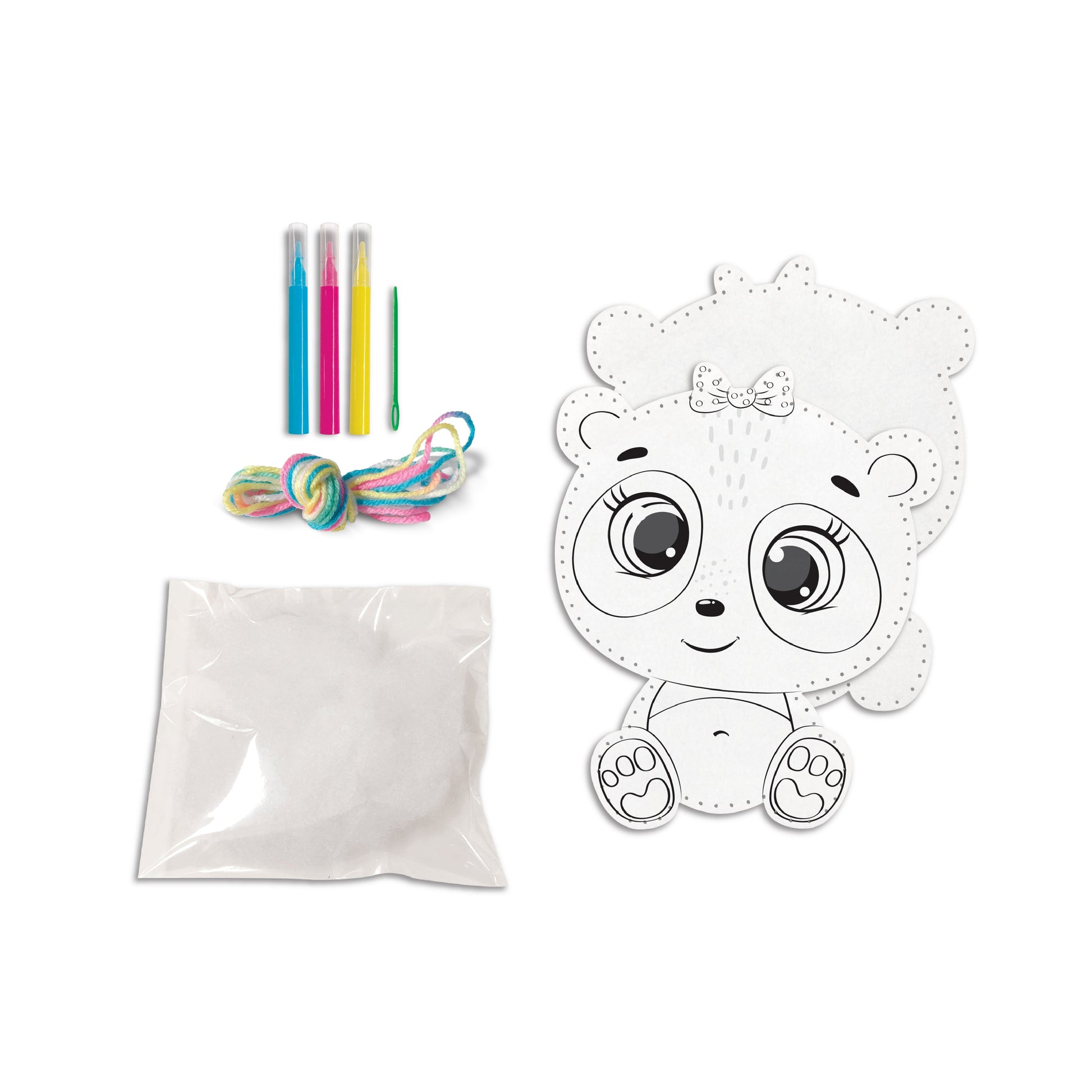 Degradable Felt Diy Animal Doll Kit-Panda - #toys for girls Kuwait# - #toys for girls 5 years old Kuwait# - #toys for girls 6 years old Kuwait# - #toys for girls 7 years old Kuwait#