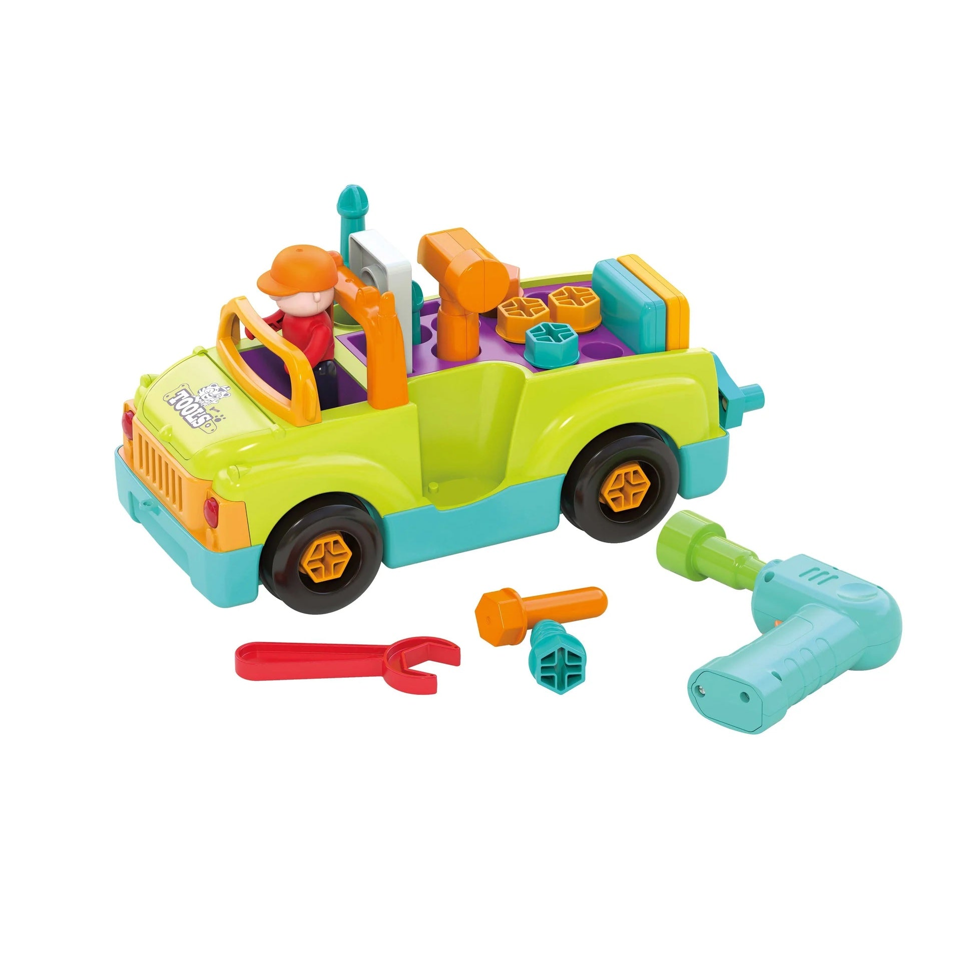 Hola Little Mechanic Tool Truck educational toy with tools and drill in Kuwait